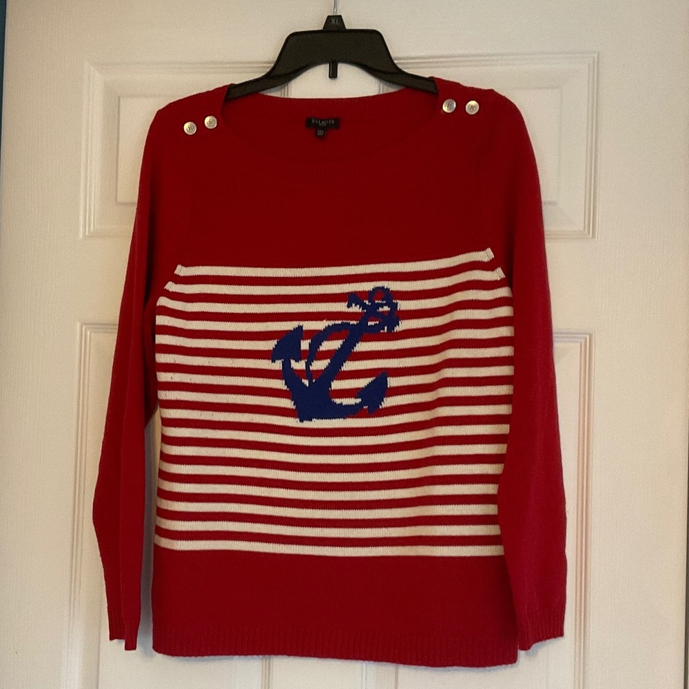 size XLP, bust up to 40” inches, new condition, anchor ⚓️ vibes sweater - Picture 6 of 7
